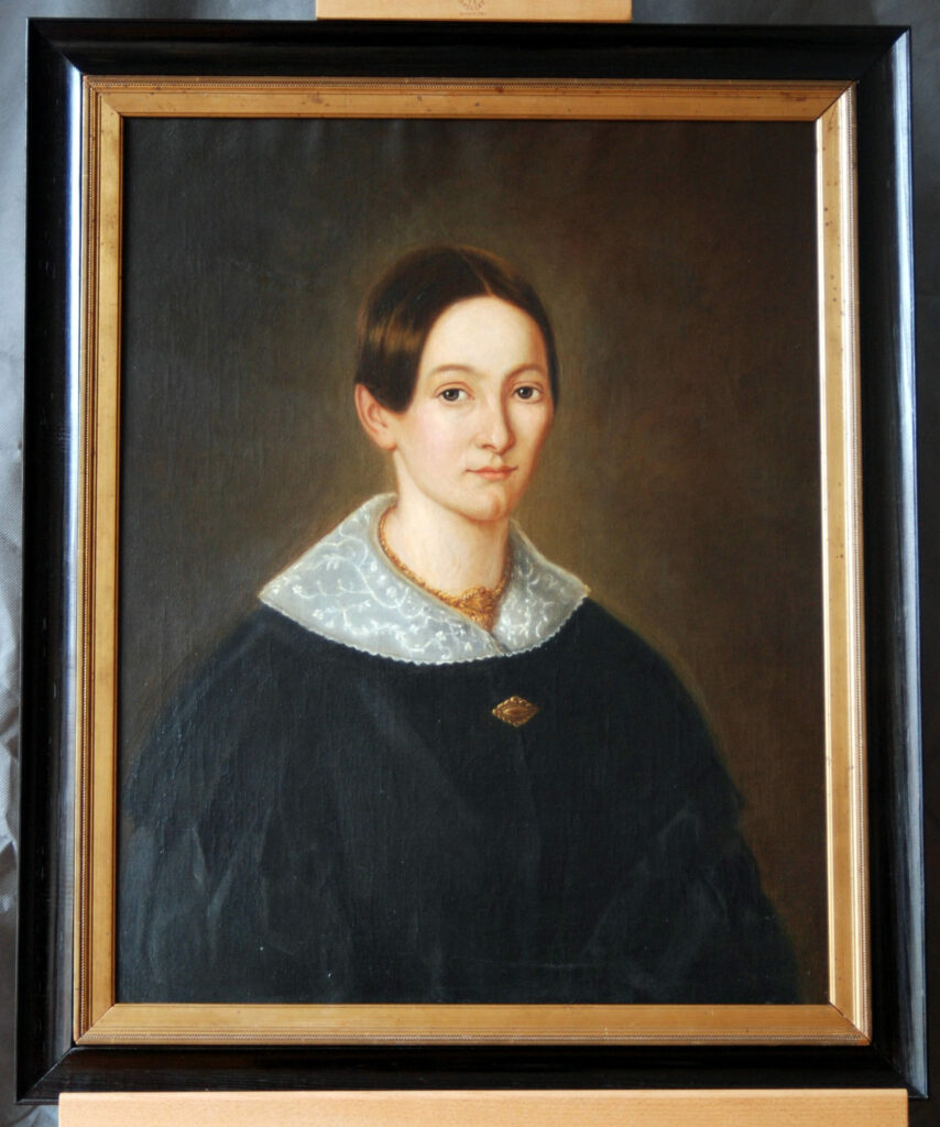 Damenporträt nach der Restaurierung